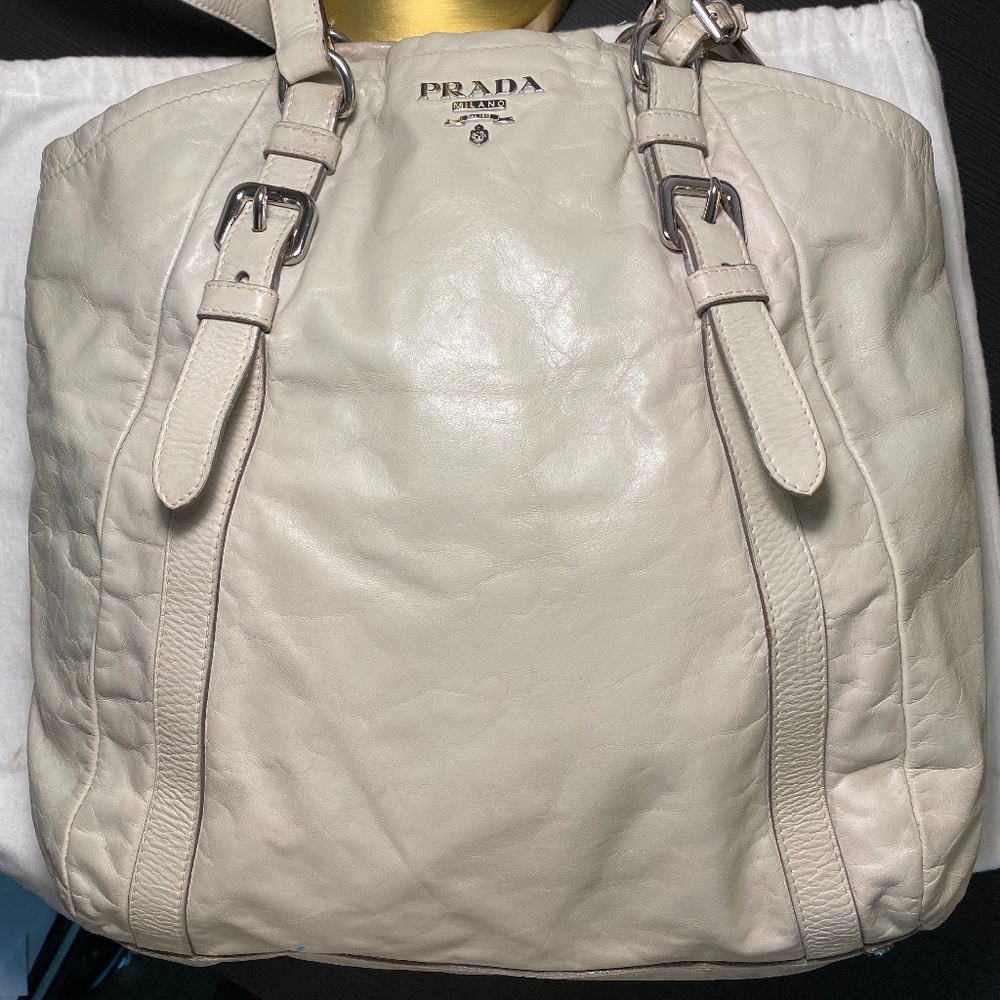 Authentic Prada Purse (Ivory/Bone)